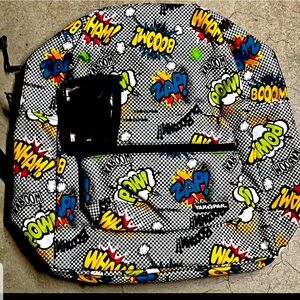Used Yak Pak Boom! Pow! Wham! Zap! Comic Backpack